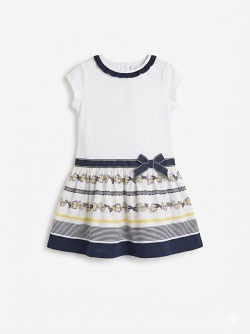 Chicco Kleid, weiss blau  03838